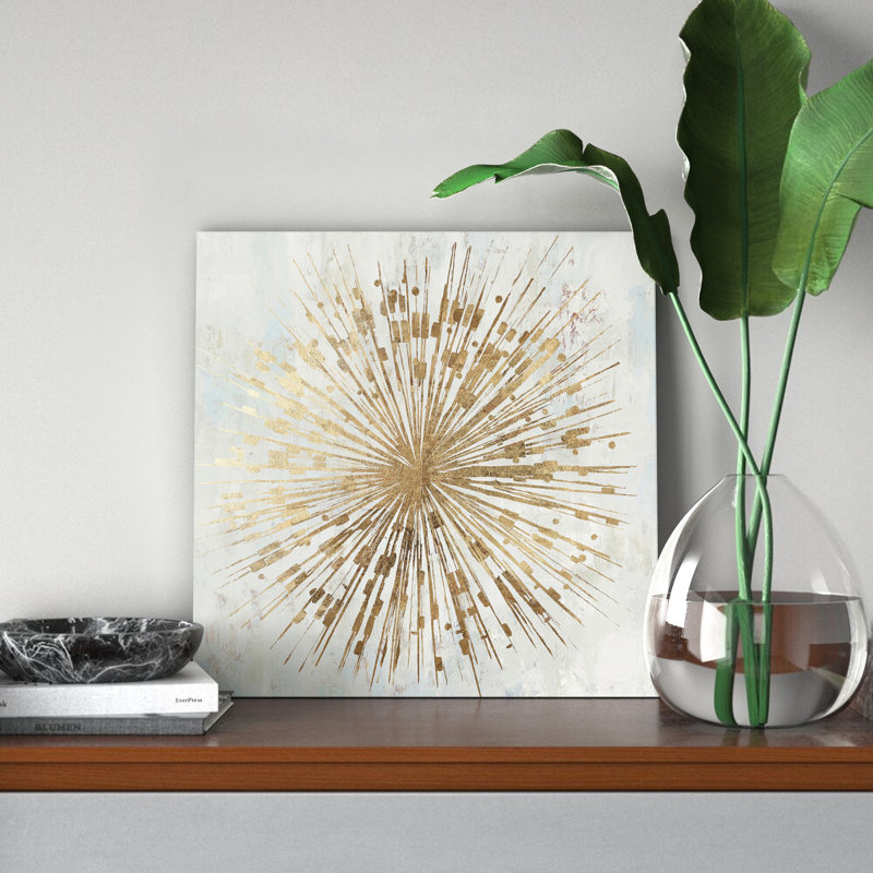 Golden Star by Tom Reeves - Wrapped Canvas Painting, 45.72 cm H x 45.72 cm W x 1.91 cm D