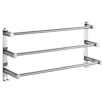 3 Tier Towel Rail Rack Wall Mounted Bathroom Kitchen Holder