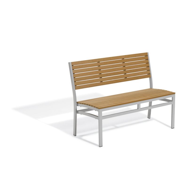 Travira Garden Bench, Tekwood Natural