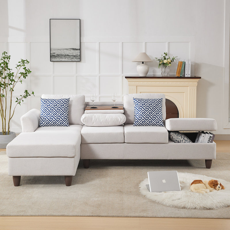Unités de rangement cachées et coussins décoratifs assortis pour maisons modernes