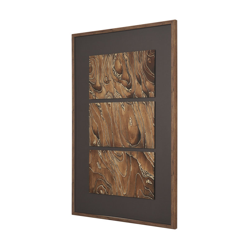 "Topographie de la forêt" par Studio, œuvre d'art originale encadrée sous verre, Topographie de la forêt