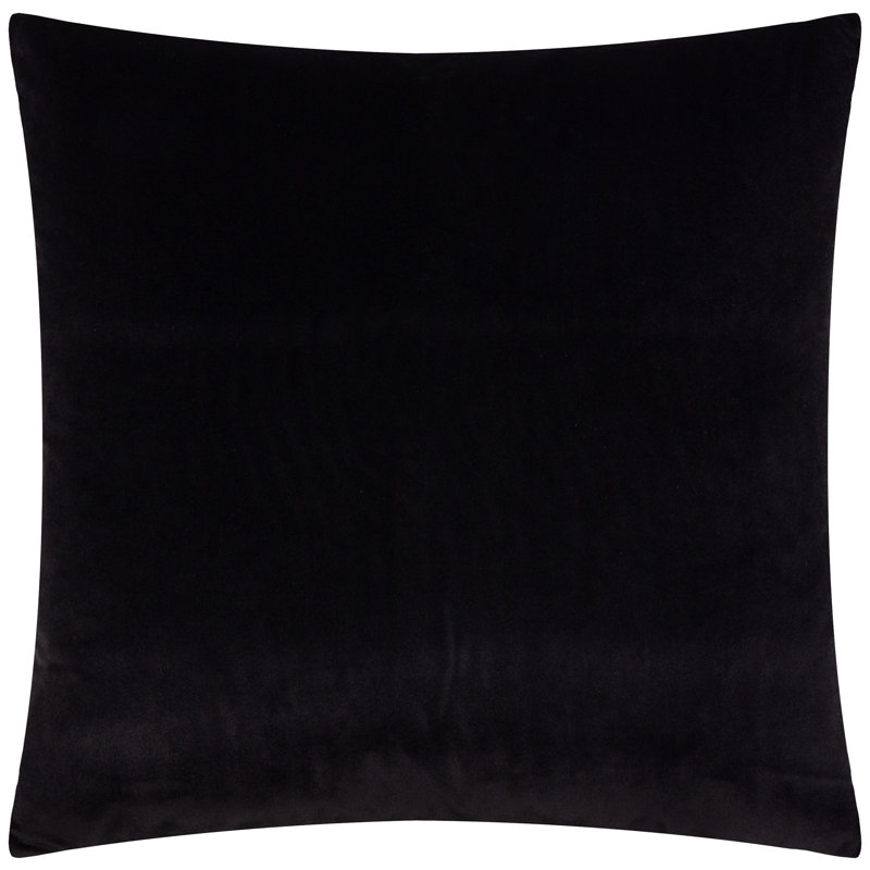 Savoy Stripe Striped Square Throw, Black, Pillow Cover Only - No Insert