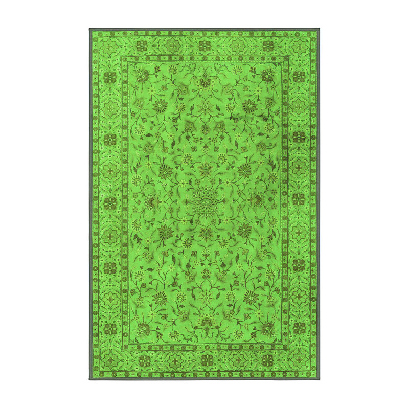 Washable Oriental Indoor Rug, Rectangle 6' x 9'