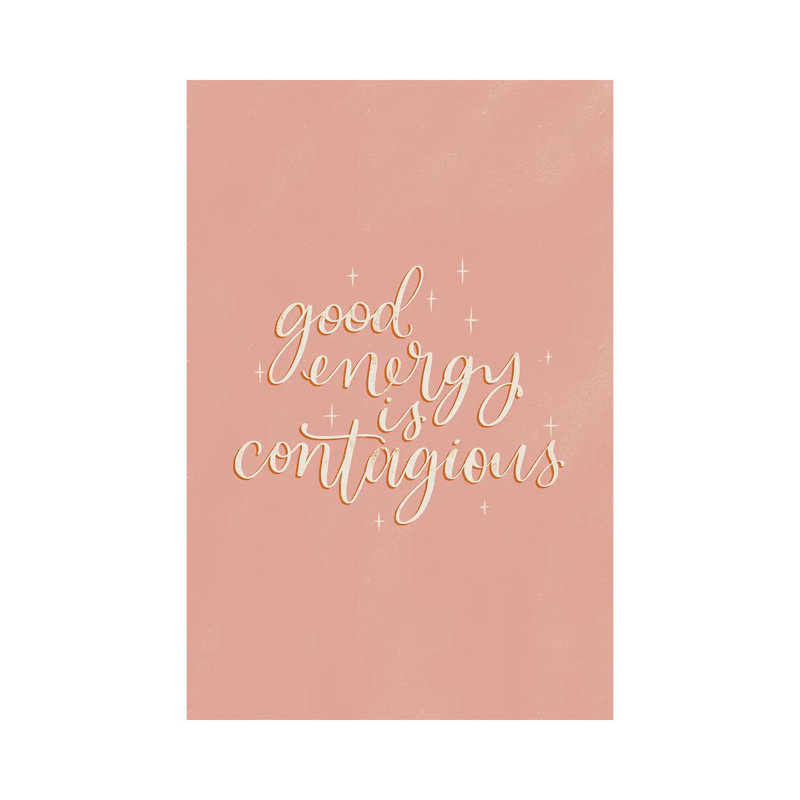 Mod Glam Good Energy II by Becky Thorns - Wrapped Canvas Print, 20.32 cm H x 30.48 cm W