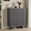 Banc de rangement pour porte d'entrée à cannelures 31,6 po à 5 niveaux avec tablettes réglables-255377548-267494469