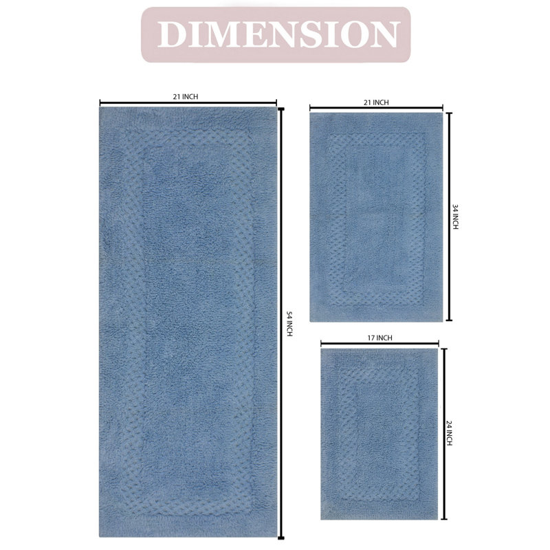 Antica Bath Rug, Blue