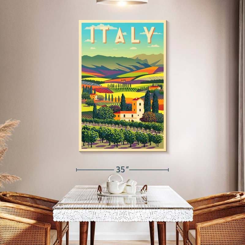 Affiche Alvord, Italie, H 51 po x l 34 po