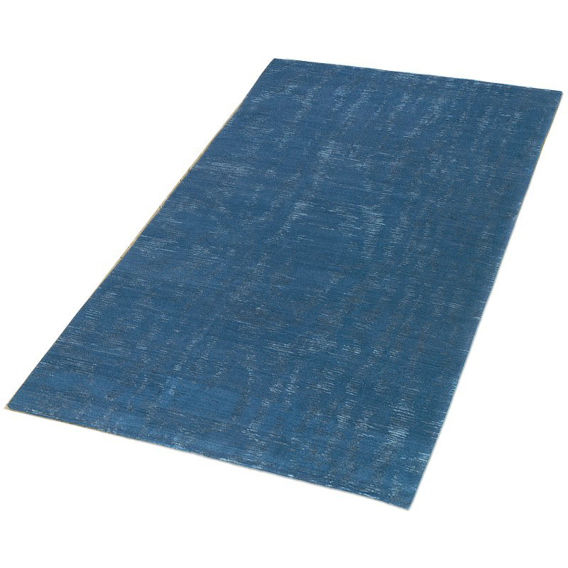 Moire Area Rug in Blue