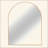 Metal Framed Arched Bathrrom Mirror For Wall.-391288581
