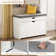 Banc de rangement pour 9 chaussures avec espace caché