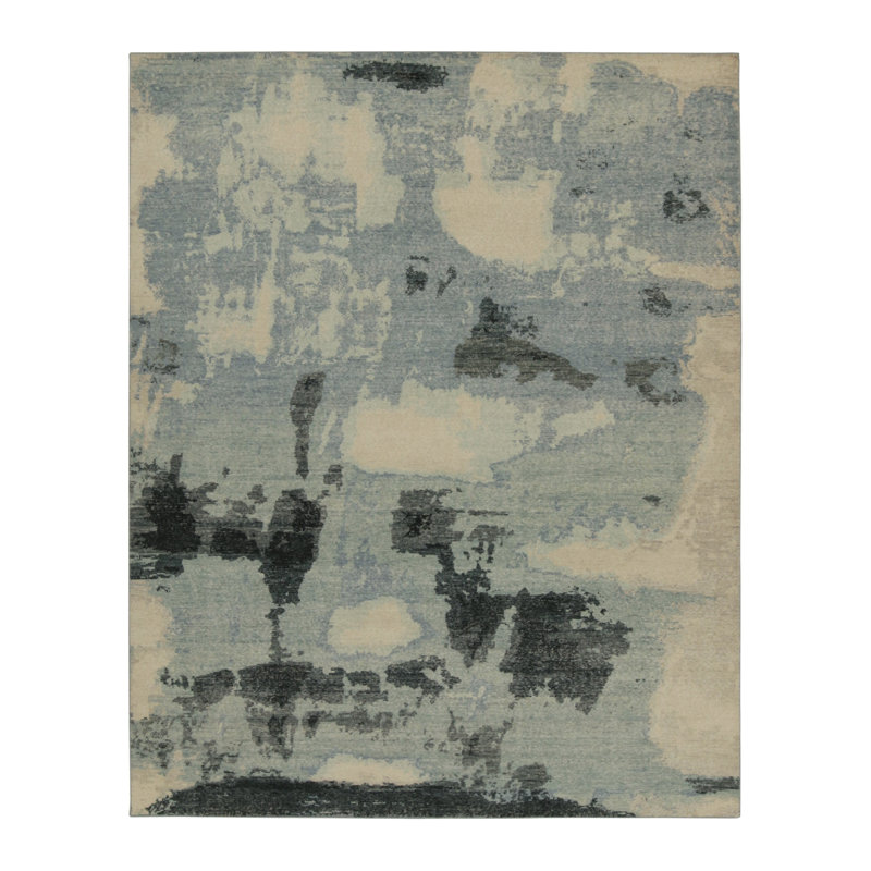 Distressed Homage Handmade Kilim Wool Abstract Area Rug, Runner 3' x 8'