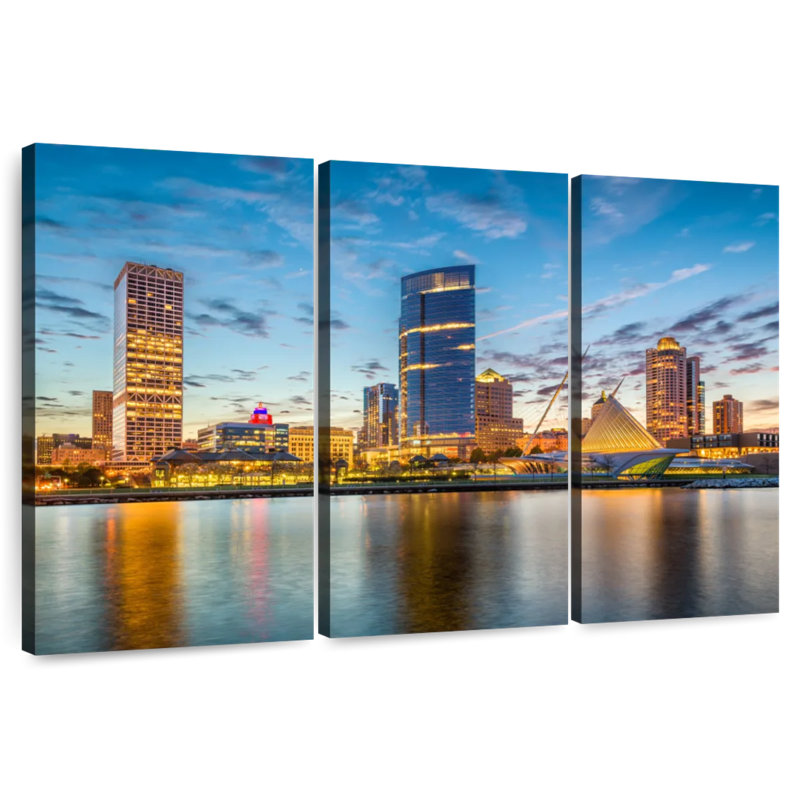 Senne Milwaukee Cityscape, 36" H x 57" W