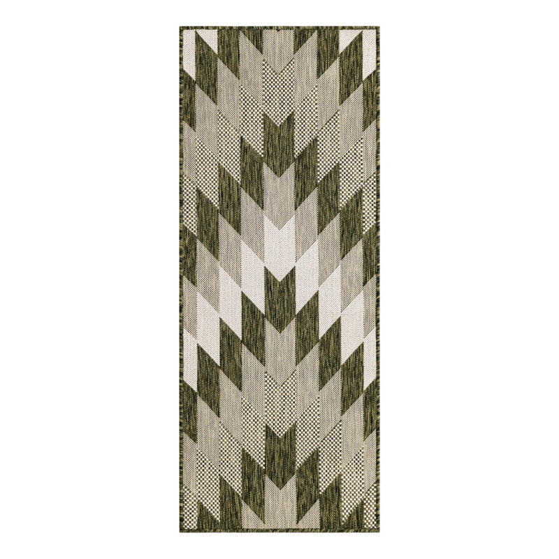 Tapis intérieur / extérieur Blox Hower, Tapis de couloir 2 pi x 5 pi 3 po