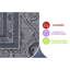 Tapis gris / oriental LX Collection Loom & Luxe 5X7-489236106-489236107