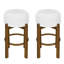 Tabourets de bar en bois de qualité supérieure, noyer foncé, design moderne pour la maison