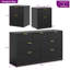 Ensemble 3 pièces commode 7 tiroirs et table de chevet 2 tiroirs-784948253