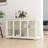 Clear Glass Door Kitchen Storage Cupboard - Freestanding Organizer Stand