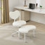 Chaise à pieds croisés sur roulettes, chaise de bureau Criss Cross avec support lombaire et tabouret réglable-476120785