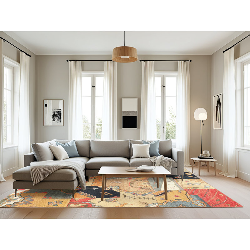 Soejima Abstract Indoor Rug, Rectangle 8' x 12'