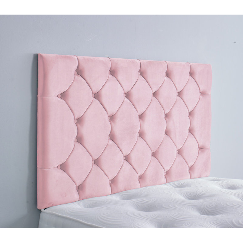 Upholstered Headboard, Single (3'), Pink