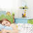 Teamson Kids Sunny Safari Table Lamp with Sculpted Base & Printed Lampshade