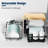 Aonee 2-Tier Dish Drying Rack With Water Locking Drainboard