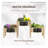 Raised wooden garden bed with drainage holes-2005237794