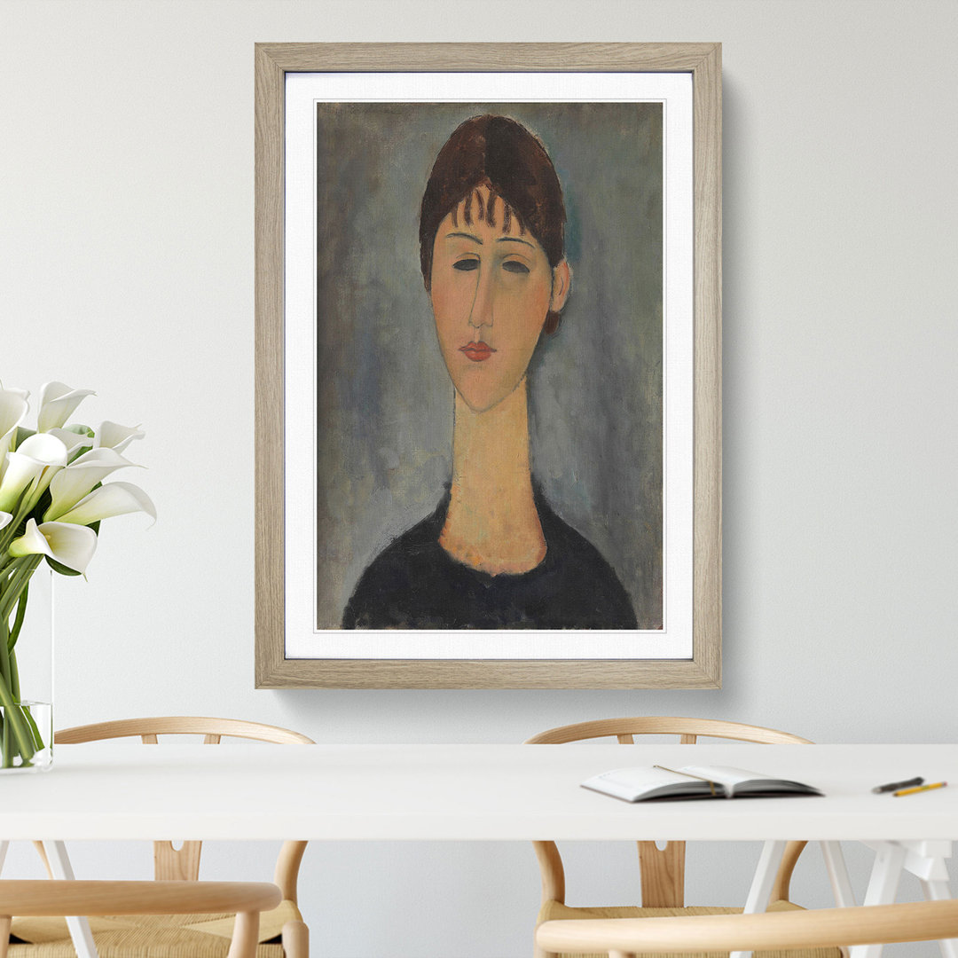 Portrait of a Woman Vol.2 by Amedeo Modigliani - Picture Frame Painting