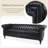 83.66'' Faux Leather Sofa-570051053