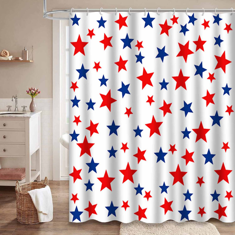 Rideau de douche Patriotic, L 72 po x l 78 po