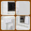 Ensemble de meuble-lavabo 41 po avec miroir à DEL, coiffeuse multi-rangement et tabouret-611088556
