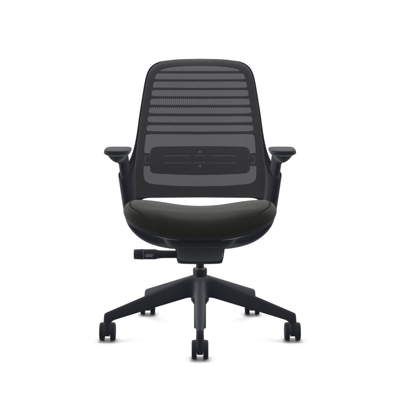 Steelcase Series 1 Task Chair, Night Owl/Graphite, Black, Carpet