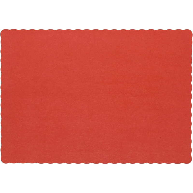 Napperon jetable, paquet de 1000, 13.3" L x 9.3" W, Rouge