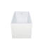 Baignoire de trempage en acrylique rectangulaire 47 po.