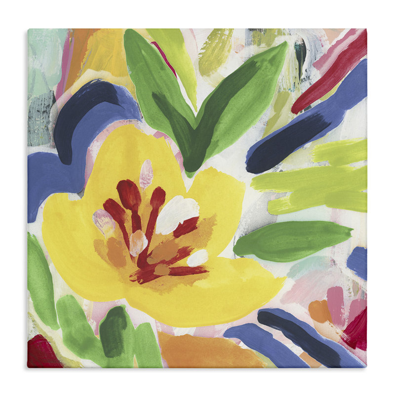 Toile Vivid Lived Florals, conception de June Erica Vess, H 17 po x l 17 po