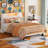 Couvertt Upholstered Bed with Charging Station, Storage Platform Bed with LED Light, Low Profile Bed with Adjustable Headboard，Modern Twin Bed-167238918-158004815