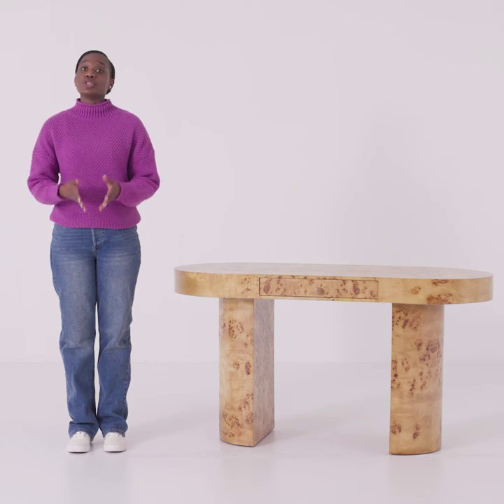 Wildon Home® Hurston Oval Desk & Reviews | Wayfair