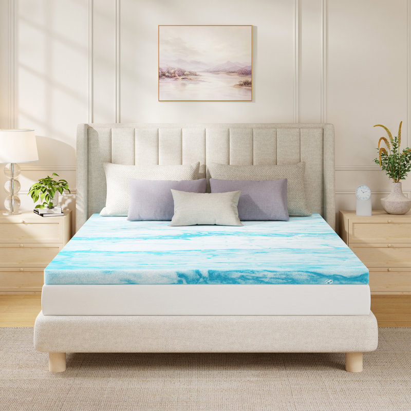 4" Gel Memory Foam Mattress Topper - Sleep by Wayfair™, Full, 4"