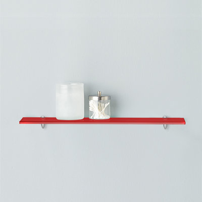 1 Piece Glass Accent Shelf