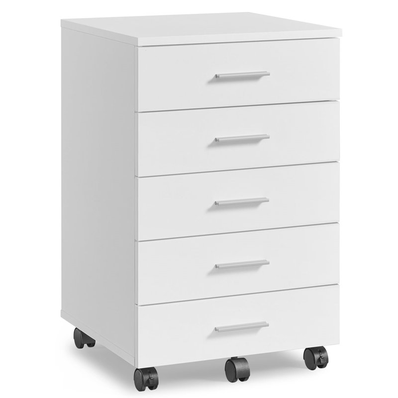 42cm Wide 5 -Drawer Mobile File Cabinet