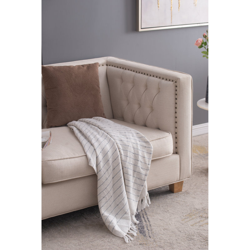 Jeté en coton douillet de style bohème polyvalent pour la décoration intérieure