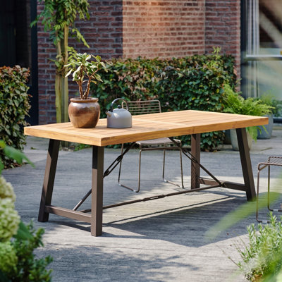 Haddie Solid Wood Top Dining Table