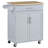 32.8" Kitchen Island Cart – Compact Storage + Towel Rack-623054716