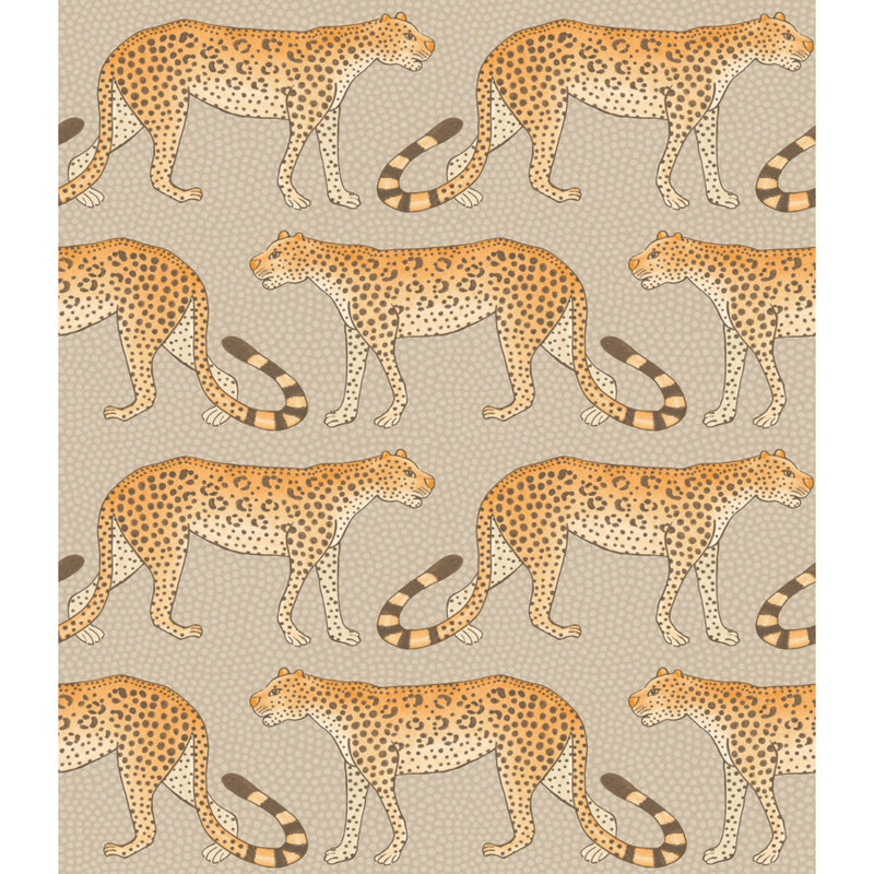 Ardmore Wallpaper Roll, Stone/Orange