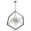 Lustre linéaire moderne à 12 lumières Sunburst
