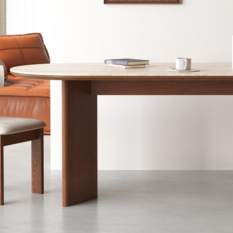 Ensemble de table de salle à manger et chaises Thick Rock, H 29,52 po x L 62,99 po x l 31,49 po
