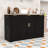 Kitchen Island with 3-Tier Slide-Out Storage Rack, Adjustable Shelf Cabinets and Buffet Cabinet-838867333