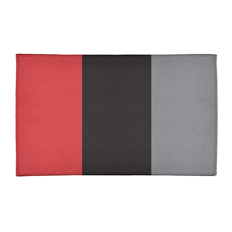 Tapis rouge à rayures de hockey national, Rectangle 2 pi x 3 pi