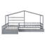 Lit plateforme House avec trois tiroirs de rangement-1630268003