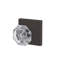Alexandria Non-Turning Glass Knob with Collins Trim-27776869